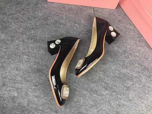 MIUMIU Shallow mouth Block heel Shoes Women--009